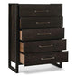 Braddock Maple 5 Drawer Chest