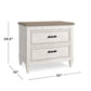Bella Wood Top Nightstand