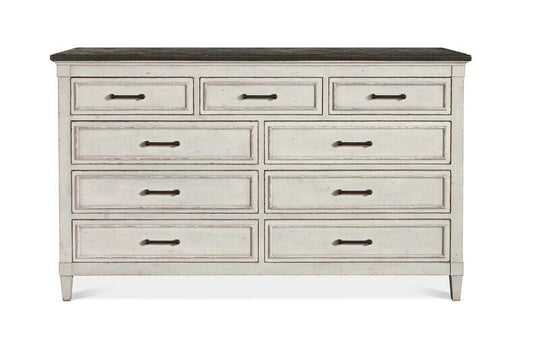 Bella 9 Drawer Stone Top Dresser