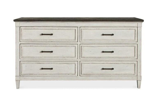 Bella 6 Drawer Stone Top Dresser