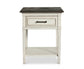 Bella Stone Top Bedside Table