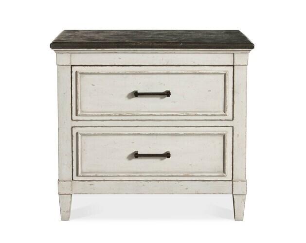 Bella Stone Top Nightstand