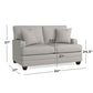 Carolina Track Arm Loveseat