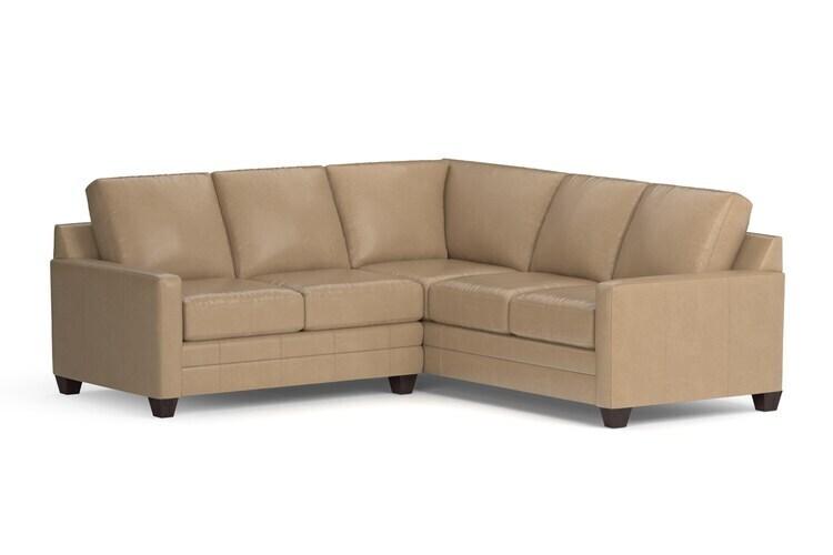 Carolina Leather Thin Track Arm L Sectional