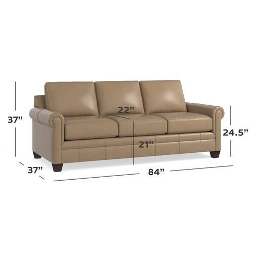 Carolina Leather Panel Arm Queen Sleeper