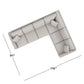 Carolina Panel Arm L-Shaped Sectional