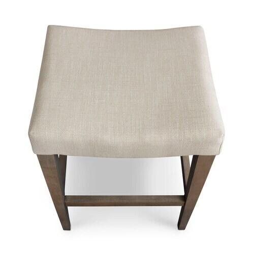 Vail Maple Fabric Bar Saddle Stool