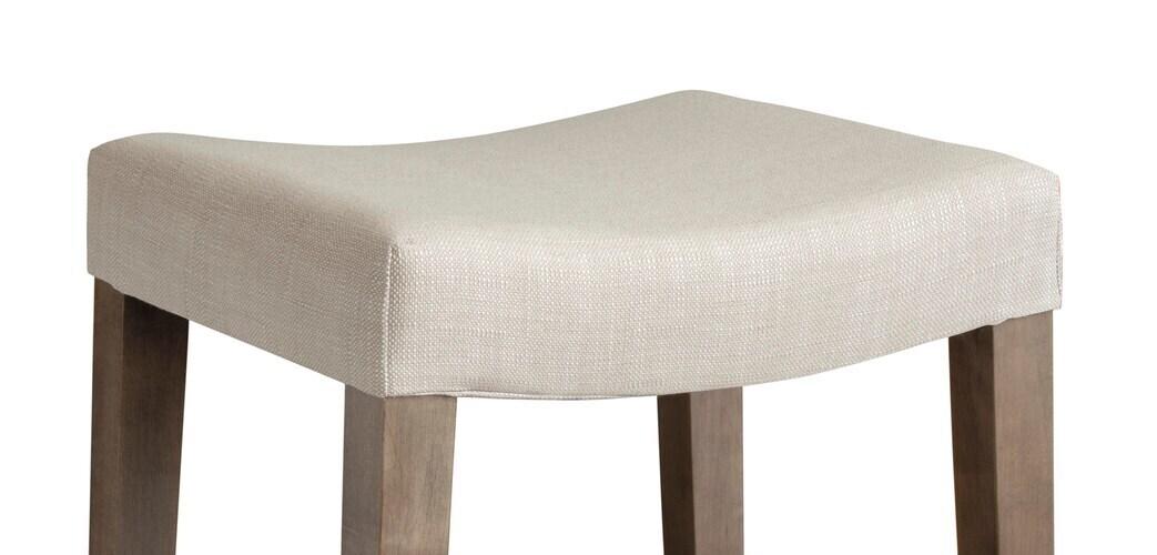 Vail Maple Fabric Bar Saddle Stool
