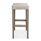 Vail Oak Fabric Bar Saddle Stool