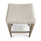 Vail Oak Fabric Bar Saddle Stool