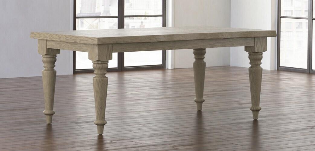 Farmhouse Oak Live Edge Dining Table