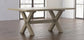 Crossbuck Oak Dining Table