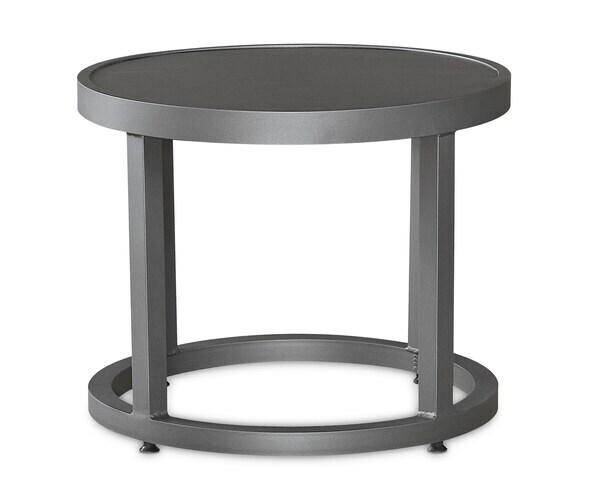 Bonavista Round Metal Slat End Table