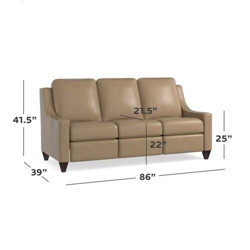 Motion Reclining Leather Sofa