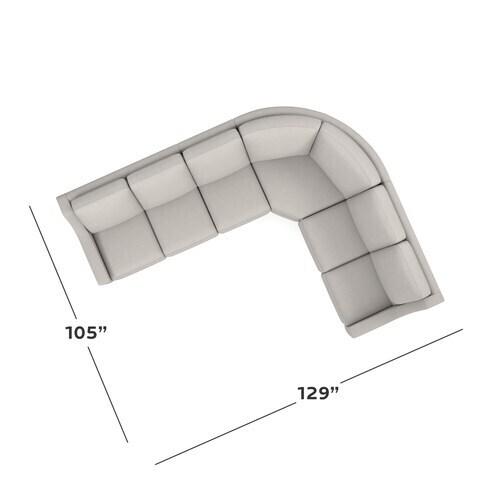 Motion Reclining Fabric L Sectional