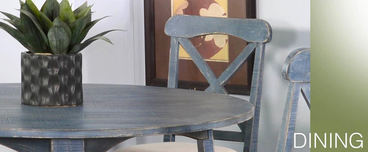 Ocean Blue Chair, Cushion Seat