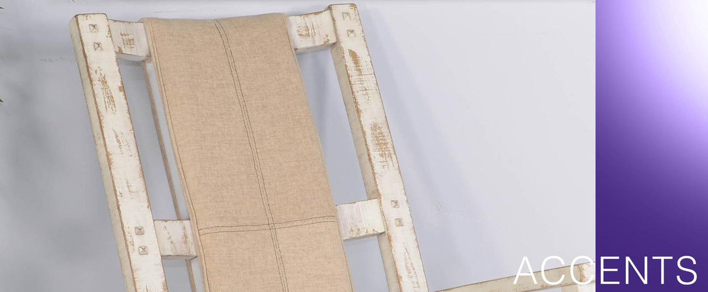 White Sand Rocker, Cushion Seat & Back