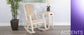 White Sand Rocker, Cushion Seat & Back
