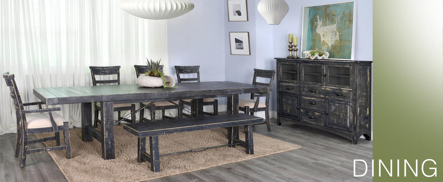 Black Sand Side Chair, Cushion Seat