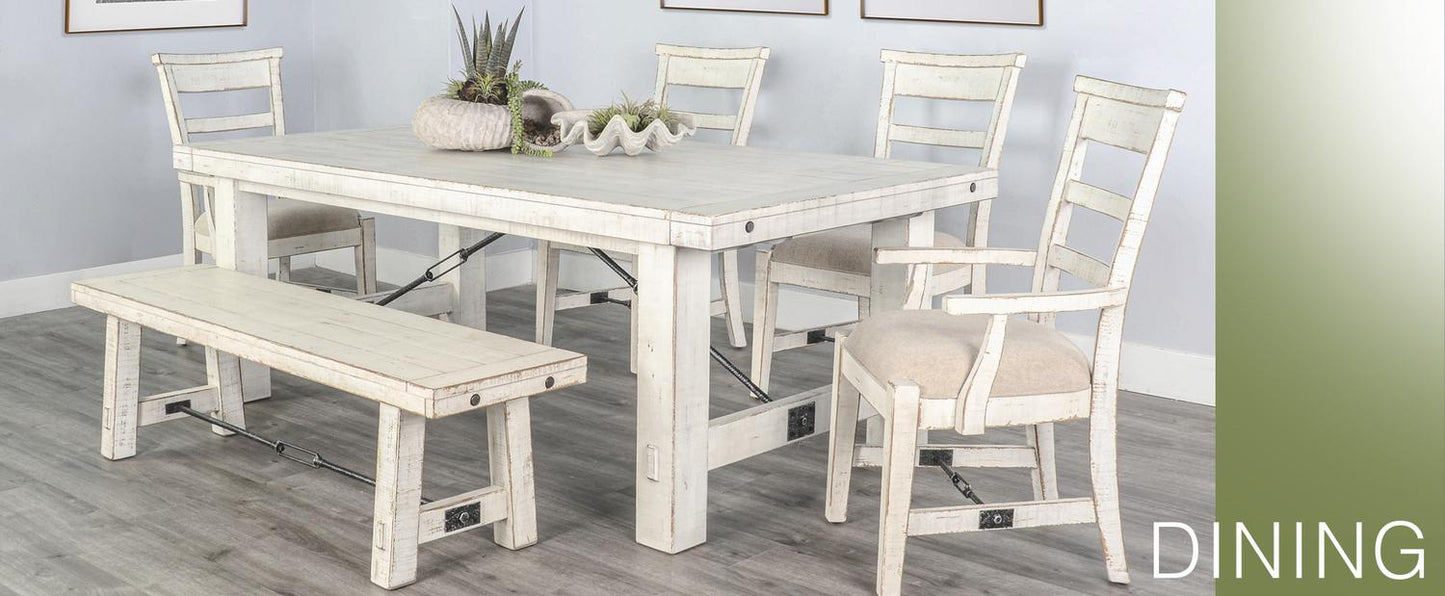 White Sand Side Chair, Cushion Seat