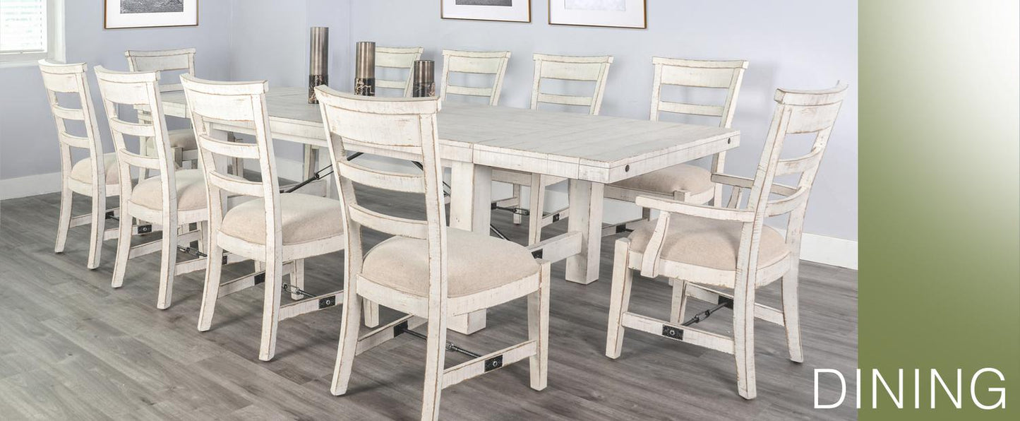 White Sand Arm Chair, Cushion Seat