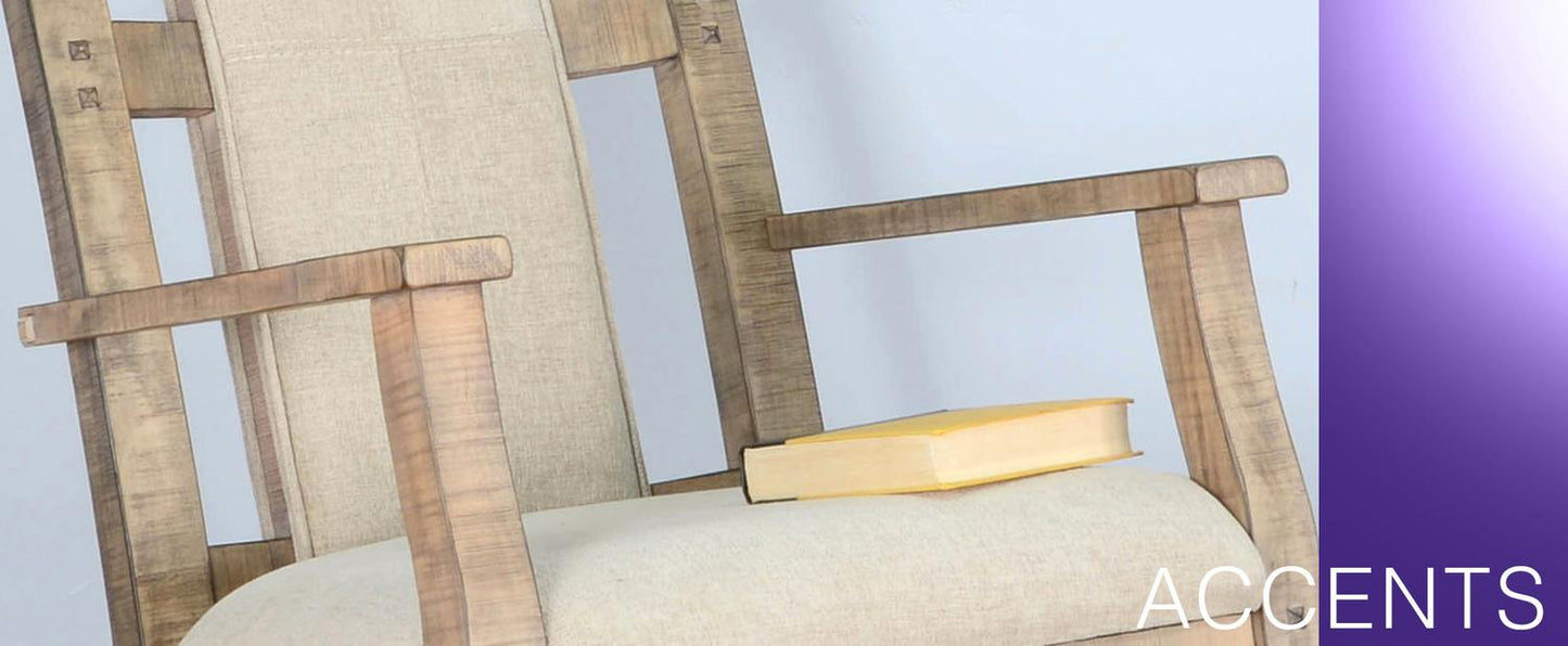 Beach Pebble Rocker, Cushion Seat & Back