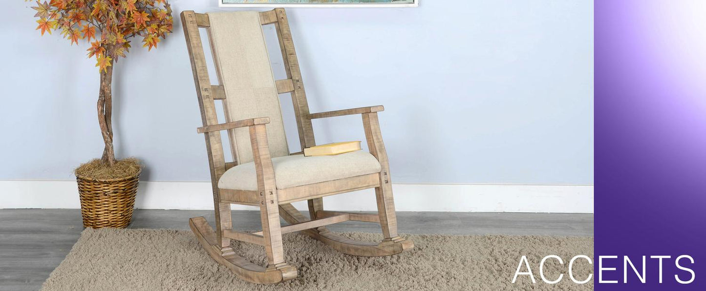 Beach Pebble Rocker, Cushion Seat & Back