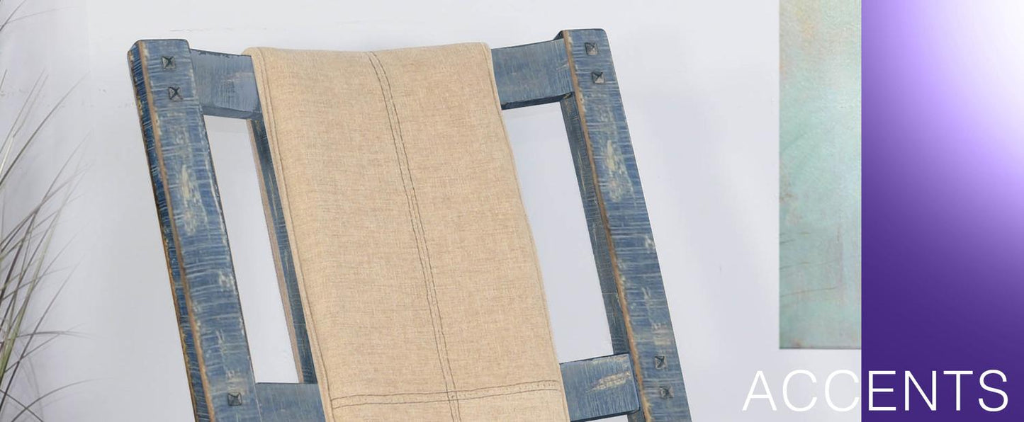 Ocean Blue Rocker, Cushion Seat & Back