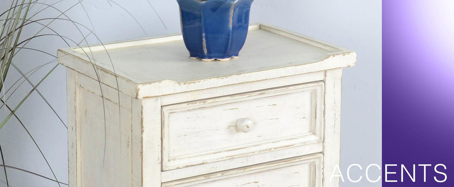 White Sand End Table