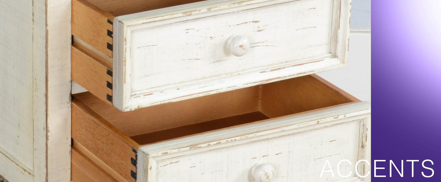 White Sand End Table