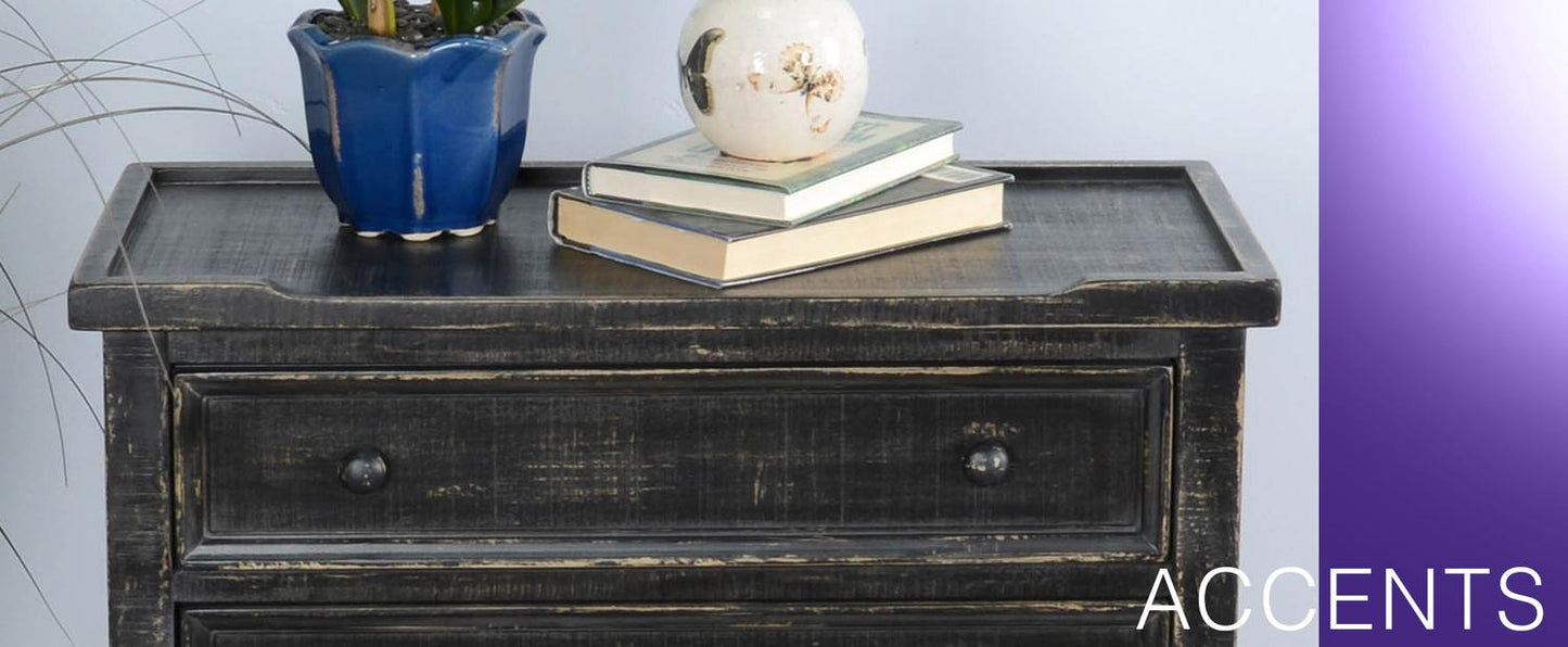 Black Sand Side Table
