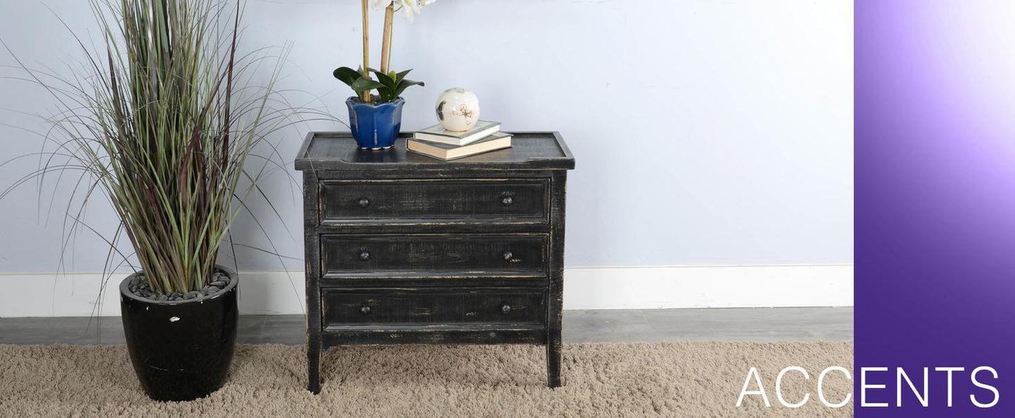 Black Sand Side Table