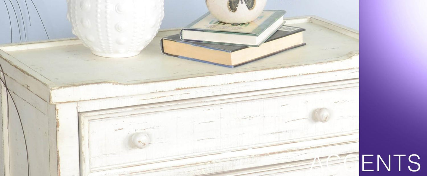 White Sand Side Table