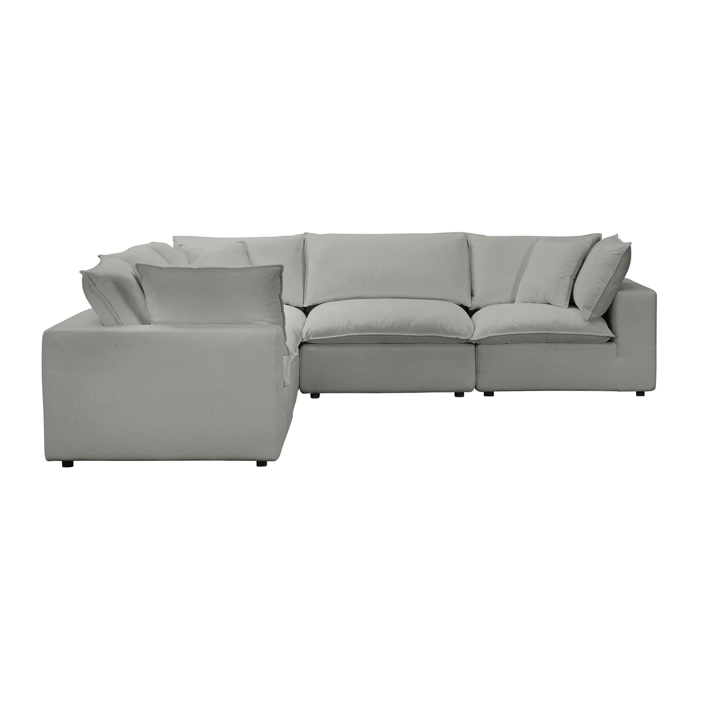 Cali Slate Modular 5 Piece L-Sectional