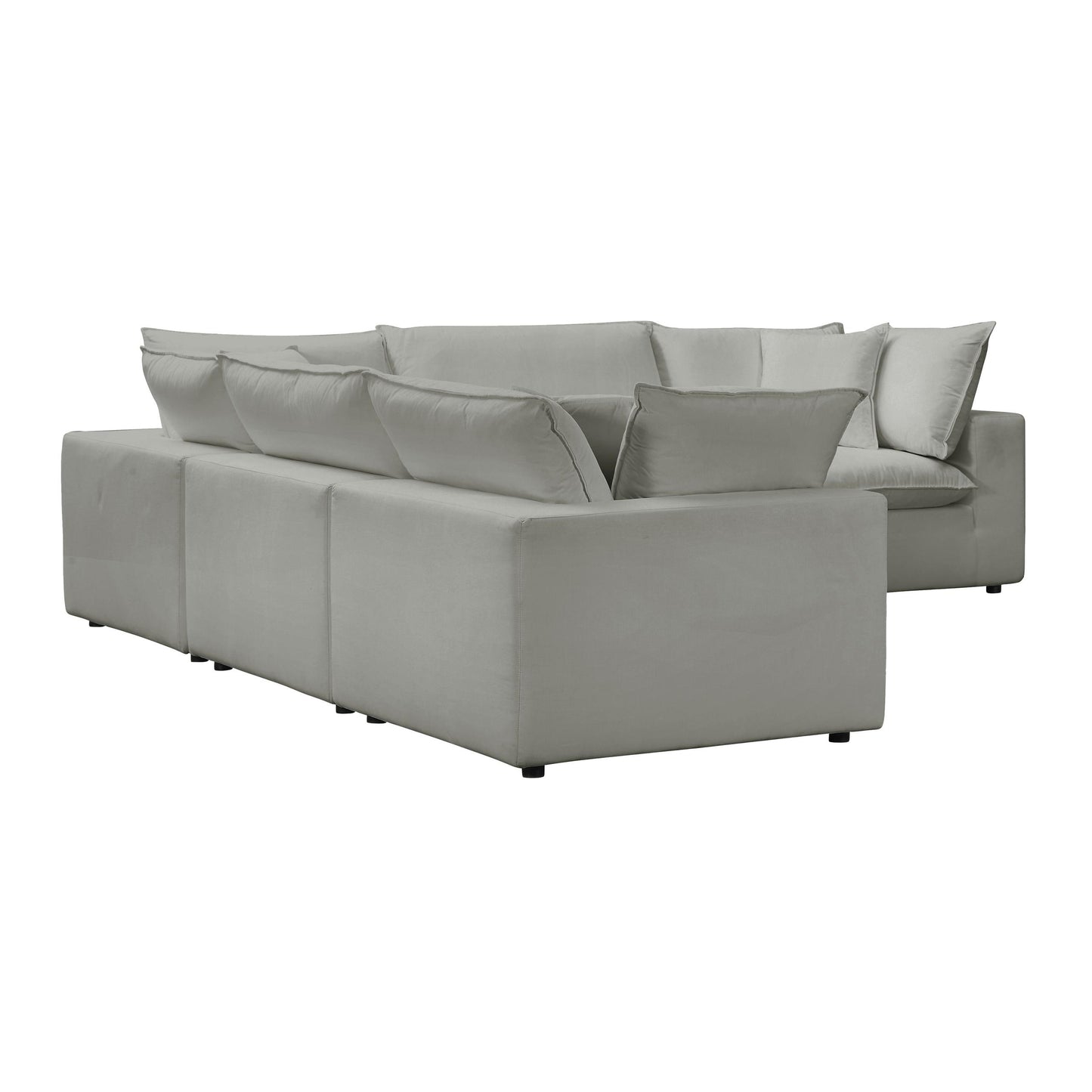 Cali Slate Modular 5 Piece L-Sectional