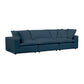 Cali Navy Modular 3 Piece Sofa