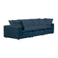 Cali Navy Modular 3 Piece Sofa