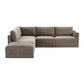 Willow Taupe Modular 5 Piece LAF Sectional