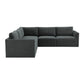Willow Charcoal Modular 5 Piece L Sectional