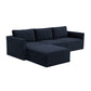 Willow Navy Modular 4 Piece Sectional