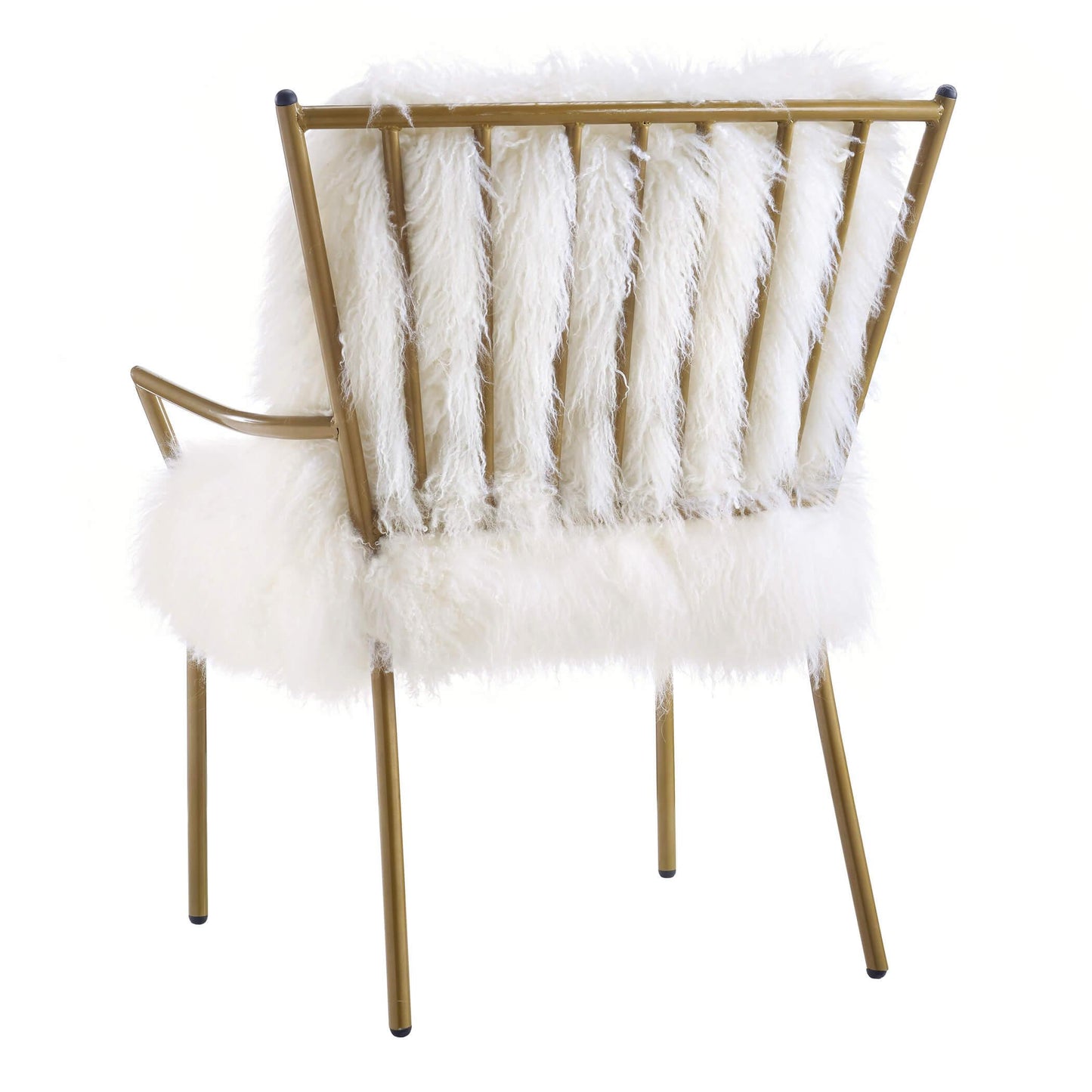 Lena White Sheepskin Chair