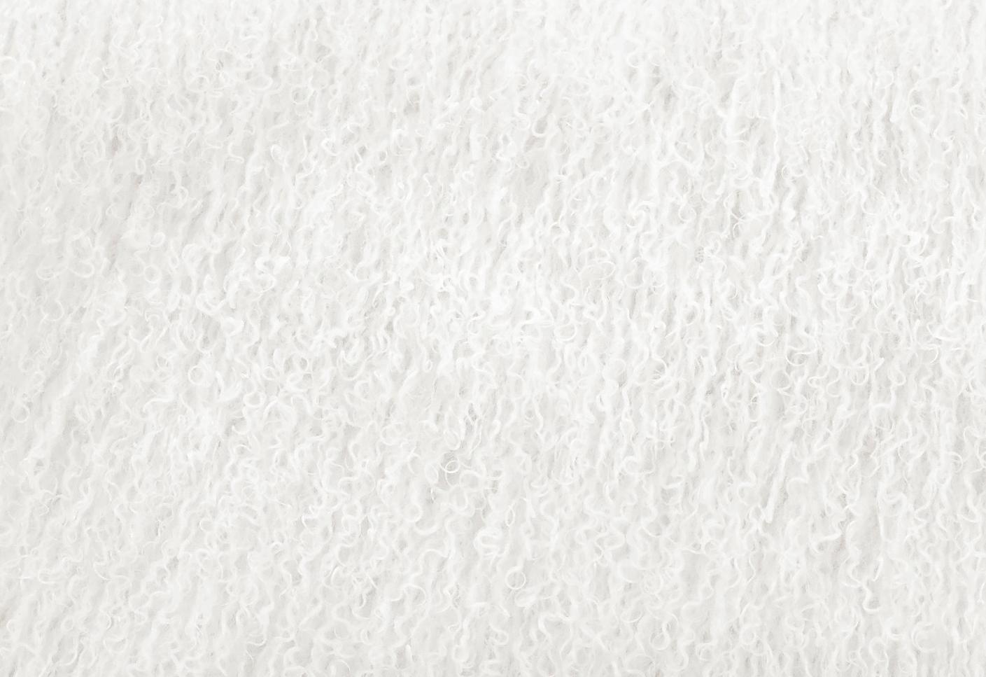 Sophie White Sheepskin Lucite Chair