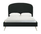 Vivi Forest Green Velvet Bed in Queen