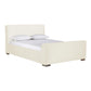 Madison Cream Velvet Bed in Queen