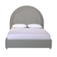 Gumdrop Grey Velvet Bed in Queen