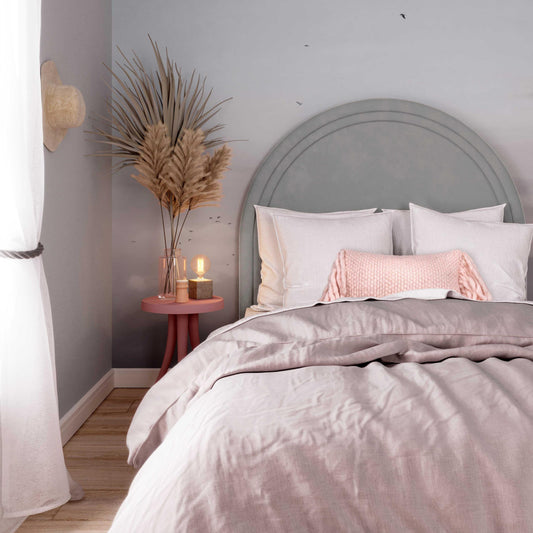 Gumdrop Grey Velvet Bed in Queen