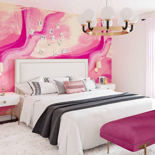 Reed White Velvet Bed in King