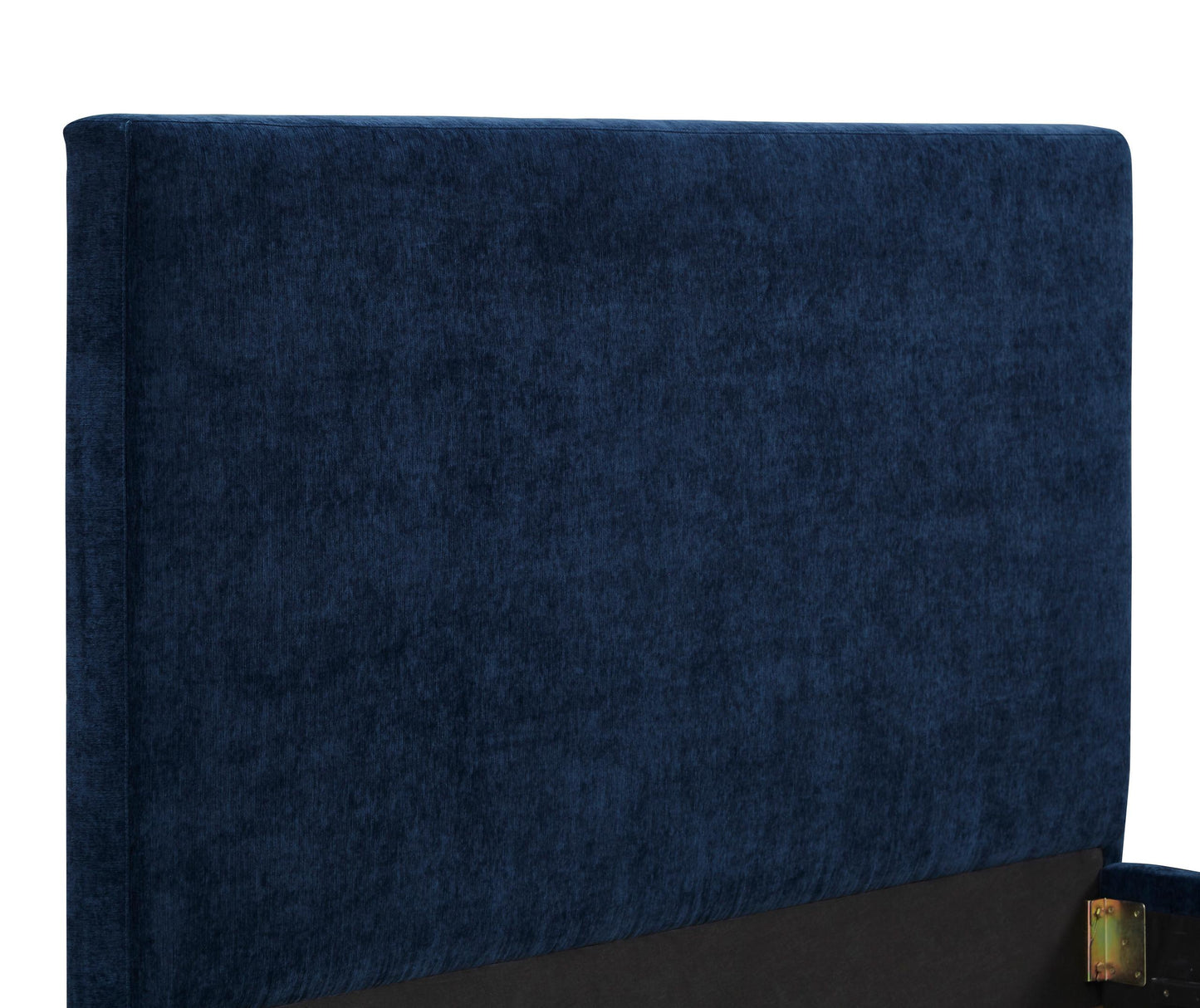 Delilah Navy Textured Velvet Bed in Queen