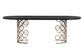 Valentina Brass Dining Table