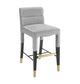 Taylor Grey Velvet Counter Stool